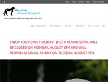 Tablet Screenshot of mountainanimalhospital.ca